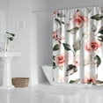 thumbnail image 3 of Waterproof Pioneer Shower Curtain 72x84 Inch Polyester Unique Cute Floral Shower Curtain for Bathroom Hotel Home Decor with 12 Plastic Hooks, 3 of 5