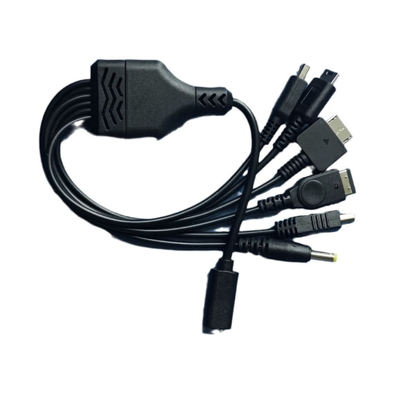 Necvior 6 in 1 USB Type C Splitter Adapter Cord Multiport Charging Cable Wire for Handheld Game Consoles