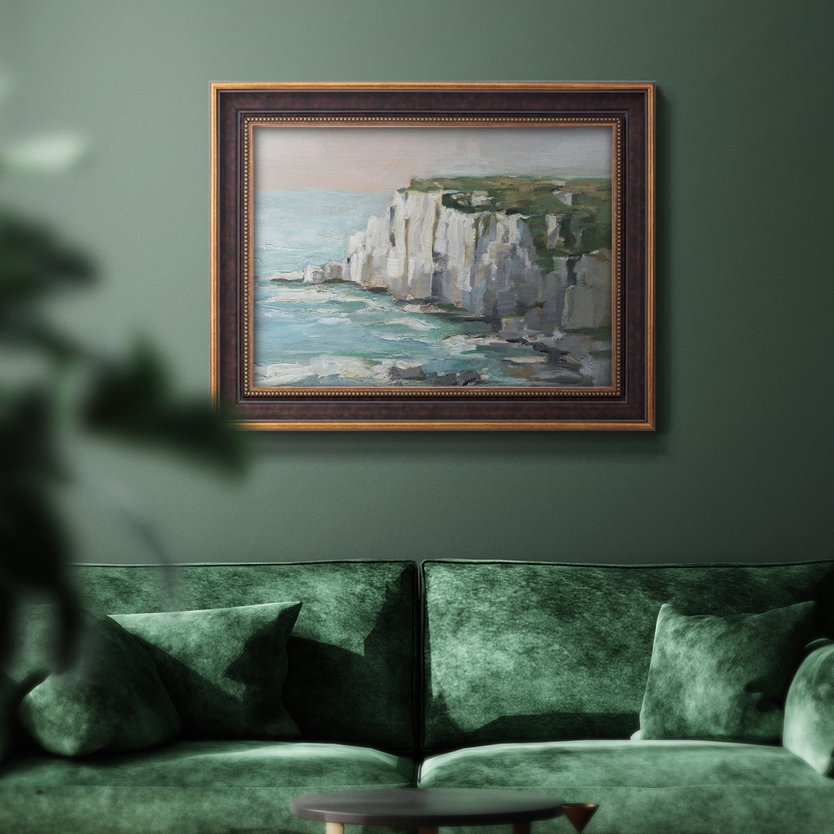 White Sea Cliffs II Premium Framed Canvas- Ready to Hang
