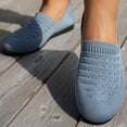 thumbnail image 7 of Women Wide Width Breathable Walking Comfortable Slip on Sneakers Lightweight Sneaker Nurse Shoes Arch Support Sneakers Breathable Soft Running Shoes Anti Skid Sports Diabetic Foam Shoes, 7 of 7
