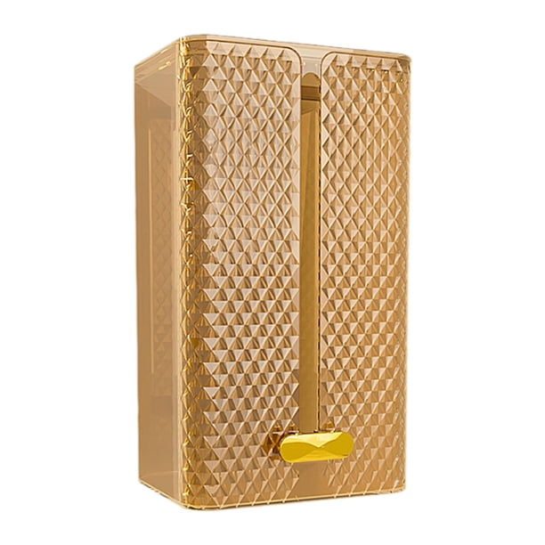 Soporte para caja de pañuelos, soporte para toallitas para secadora, soporte para toallas de papel de pared, caja de pañuelos Amarillo
