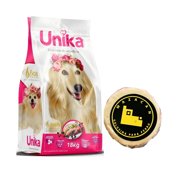 UNIKA ADULTA MG 18 KG + Mazacan Para Perro 1 pza
