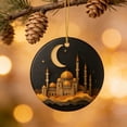thumbnail image 4 of Staron Ramadan Hanging Decoration, Ceramic Ornament for Home Decor, Crescent Moon Garland for Car Window Door Wall Islam Festival, 4 of 7