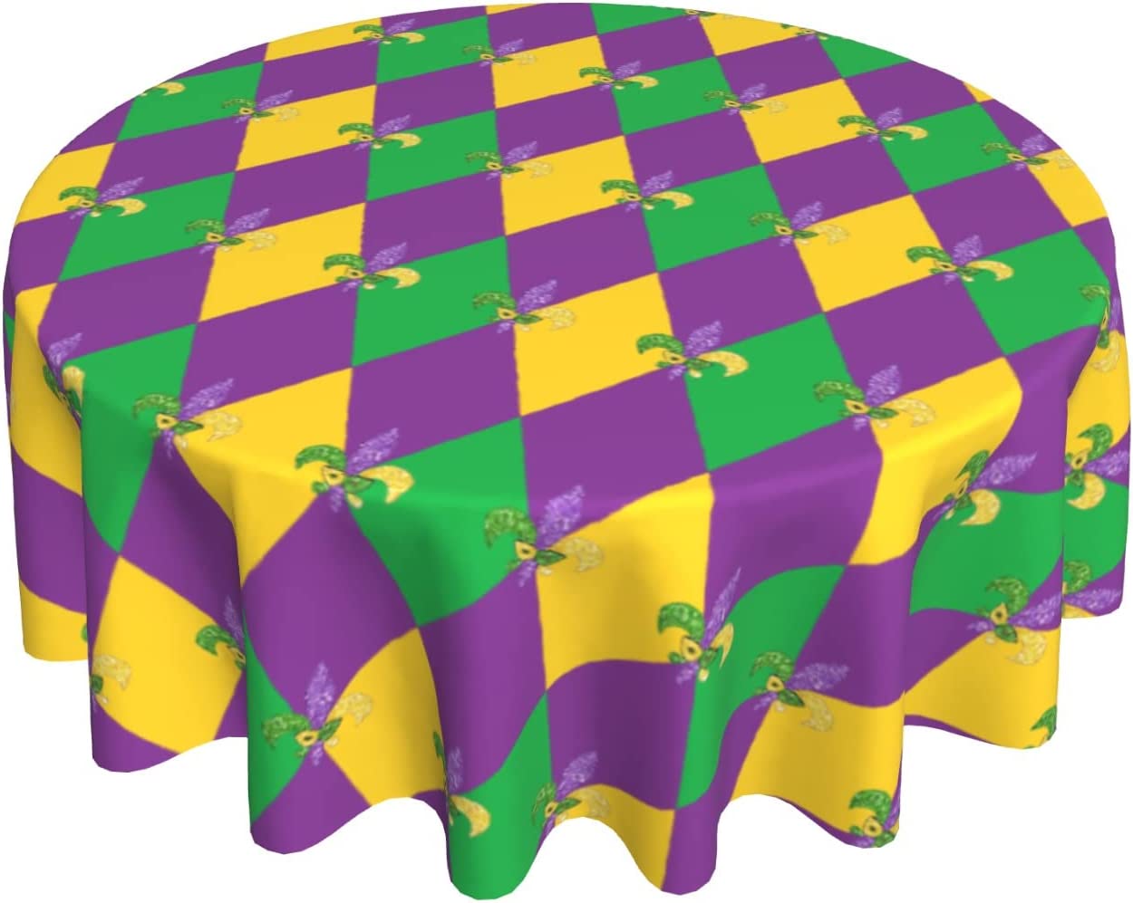 mardi gras vinyl tablecloth