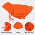 thumbnail image 2 of Ropa para mascotas, suéter para perros, vestidos para perros, suéter para cachorros, abrigo cálido para perros, perros pequeños, Chihuahua, cachorro, caniche de peluche (S, naranja) JFHHH pequeña, 2 of 5