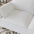 thumbnail image 4 of Modern Upholstered Loveseat, 2 Seaters Small Sofa Couch for Living Room Bedroom Apartment, 4 of 11