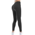 thumbnail image 3 of MixMatchy Women's Soft Fleece Lined High Waist Solid Leggings, 3 of 5