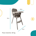 thumbnail image 4 of Silla Alta Periquera MILO 3 En 1 - Gris, 4 of 5