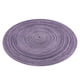 thumbnail image 3 of Juego de 4 manteles individuales redondos de algodón trenzado, antideslizantes, para mesa de comedor, cocina, lavable, 15 pulgadas, color morado, 3 of 3
