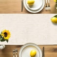 thumbnail image 4 of Burlap Table Runner 90 Inches Long,Vintage Farmhouse Bee Non-Slip Kitchen Table Runners for Dining Room Everyday Use Party Table Decorations Animal on Letter, 4 of 9