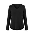 thumbnail image 4 of MESSUEN Lightweight Sweaters for Women Baggy Sweater V Neck Sweaters for Women Knit Sweater for Women Sweaters Women Winter Tops Women Shirts Black L, 4 of 4