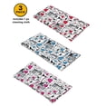 thumbnail image 2 of [3 PACK / 5 PACK], JAVOedge Whimsical Pattern Soft Slip In Eyeglass Pouch Case With Microfiber Cloth, 2 of 6