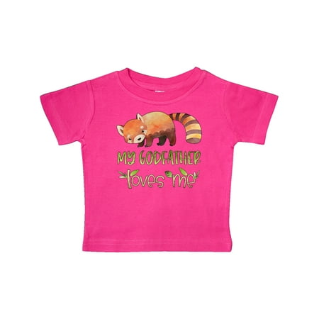 

Inktastic My Godfather Loves Me Cute Red Panda Gift Baby Boy or Baby Girl T-Shirt