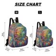 thumbnail image 3 of JIALIOU Mini Backpack Purse for Women Quilted Casual Daypack Small Travel Shoulder Bag, Colorful Dragonflies, 3 of 7