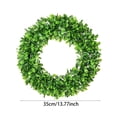 thumbnail image 3 of Spring Wreaths for Front Door, Boxwood Wreath Front Door 14'' Artificial Spring Wreaths for Front Door Farmhouse Wedding Green Year Round Indoor Outdoor for Spring Wreath, Easter Wreaths, 3 of 6