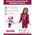thumbnail image 4 of Disney Minnie Mouse Baby Girls' Fleece 2-Piece Sweatshirt and Pants Set Burgundy, 4 of 6