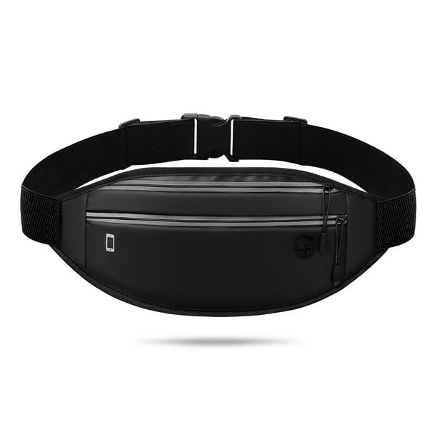 Slim Running Belt , Ultra Light Running Belts for Women/Men, Zipper