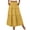 Yellow, variant on MOSHU High Waist Midi Skirt for Women A-Line Pleated Skirts with Pockets Flowy Dresses