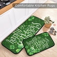 thumbnail image 2 of St.Patrick Day Kitchen Rugs and Mat 2 Pieces Set Cushioned Anti Fatigue Kitchen Mat Non Slip Runner Rug Washable Farmhouse Decor for Indoor Outdoor, 2 of 6