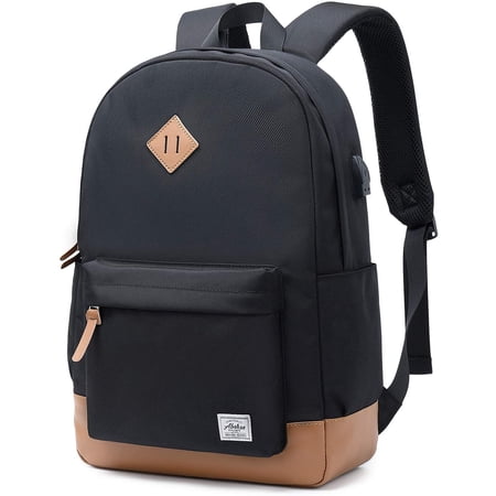 Classical Basic Womens Travel Backpack for College Men Water Resistant ...