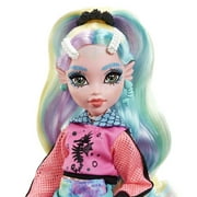 Monster High Lagoona Blue Fashion Doll with Colorful Streaked Hair, Accessories & Pet Piranha