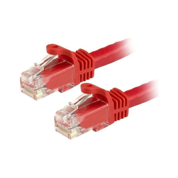 StarTech 30ft CAT6 Ethernet Cable - Red CAT 6 Gigabit Ethernet Wire -250Mhz 100W PoE RJ45 UTP Network Patch Cord Snagless with Strain Relief (N6PATCH30RD)