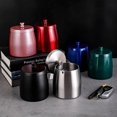 thumbnail image 2 of HSHDLDF Large Stainless Steel Ashtray with Lids Outdoor Ashtray for Outside Windproof Rainproof Smokeless Ash Tray for Cigars Anti-fly Ash with Cover Easy to Clean (Green), 2 of 6
