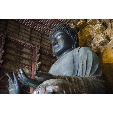 Todaiji Temple - Big Buddha Statue, Daibutsuden (Big Buddha Hall), Todaiji Temple Print Wall Art By Michael Runkel