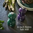 thumbnail image 2 of Peugeot Bistro Salt Mill, 4-Inch Adjustable Manual Grinder - Stainless Steel & Beechwood Design, Sustainable & Elegant, Pre-Filled with Rock Salt - Everyday use Kitchenware (Forest Green), 2 of 7
