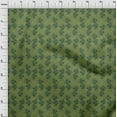thumbnail image 3 of oneOone Cotton Poplin Fabric Leaves & Floral Block Print Fabric BTY 42 Inch Wide, 3 of 4