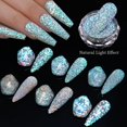 thumbnail image 4 of Polvo reflectante para uñas, purpurina brillante, cristal de diamantes de imitación, lentejuelas, pigmento cromado, esmalte de Gel UV, decoración de uñas, 4 of 4