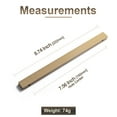 thumbnail image 3 of Goo-Ki 6 Pack 7-9/16 Inch Hole Centers Champagne Bronze Knurled Cabinet Pulls, Textured Vintage Cabinet Bar Handles for Drawer, Dressers, Furniture Hardware, 3 of 7
