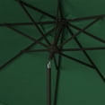 thumbnail image 4 of SAFAVIEH Elegant 9' Market Auto Tilt Patio Umbrella, Hunter Green, 4 of 6