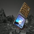 thumbnail image 2 of Feishell for Motorola Razr 40 Ultra 2023 Fashion Leopard Print Phone Case for Women Men,PU Leather & Hard PC Shock Absorption Anti-Slip Slim Folding Protective Phone Case,Gold, 2 of 5