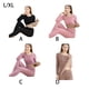 thumbnail image 4 of Qarigey Ropa interior térmica para mujer, ropa interior térmica gruesa para invierno, para clima frío, elástica, parte inferior larga, conjuntos de Pijama Rosa/Conjunto/L Qarigey AP013086-03B, 4 of 6