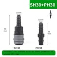 thumbnail image 1 of Connecteur Rapide Autobloquant en C Raccords Pneumatiques pour Compresseur 8/10/12mm, 1 of 7