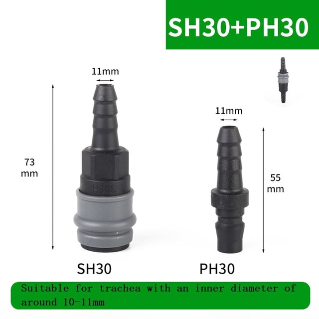 Connecteur Rapide Autobloquant en C Raccords Pneumatiques pour Compresseur 8/10/12mm
