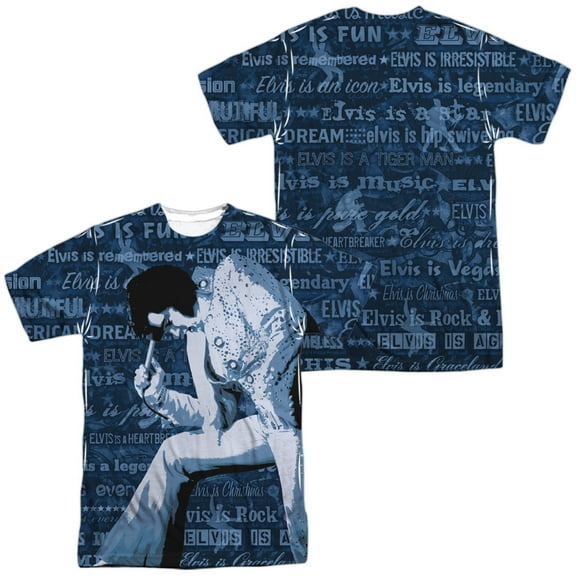 Elvis Presley is Everything Unisex Adult Sublimated Costume T Shirt (Front/Back), 2X-Large Multicolor