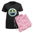 thumbnail image 5 of CafePress - Irish Australian Flags Round Women's Dark Pajamas - Women's Short Sleeve Print T-Shirt and Pants Dark Cotton Pajama Set, 5 of 7