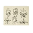 thumbnail image 2 of HUGFEGWE 5pcs Tattoo Practice Skin Nontoxic Soft Permanent Makeup Tools For Tattoo Learning Training Summer Stickers(Tiger, Skull, Flower, Lotus , Dragon Tattoos) UA824-10620, 2 of 5