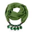 thumbnail image 2 of Utoimkio Vintage Ethnic Style Women's Scarf Crystal Bead Pendant Necklace Scarf Jewelry Accessory Soft Infinity Scarves for Women, 2 of 2