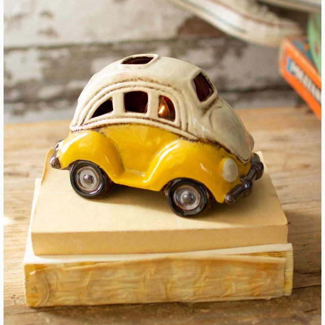Lámpara KALALOU VW Beetle Bug - Lámpara nocturna de cerámica (17 x 10 x 13 cm)