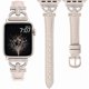 thumbnail image 1 of wonima02 Leather Band Compatible with Apple Watch Band Women 38/40/41/42/44/45/46/49mm Dressy Slim Thin Strap D-Shaped Diamond Metal Buckle Bracelet for iWatch Series 11 10 9 8 7 6 5 4 SE/Ultra 3 2 1, 1 of 1