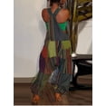 thumbnail image 2 of LovelyWholesale Sleeveless Collarless Color-lump Patchwork Women's Overall Jumpsuit, 2 of 5