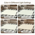 thumbnail image 7 of ODIKA 8'x10' Washable Area Rug Striped Border Farmhouse Bold Banded Frame Ticking Ivory Tan Refined Structured for King Size Bedroom Under Bed, Master Suite, Non-Shedding, Easy Care, 7 of 7