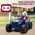 thumbnail image 3 of 2 Seater Ride on Truck with Remote Control, Kids Ride on UTV Car, 4WD Off-Road  with Spring Suspension, Headlights, 3 of 10