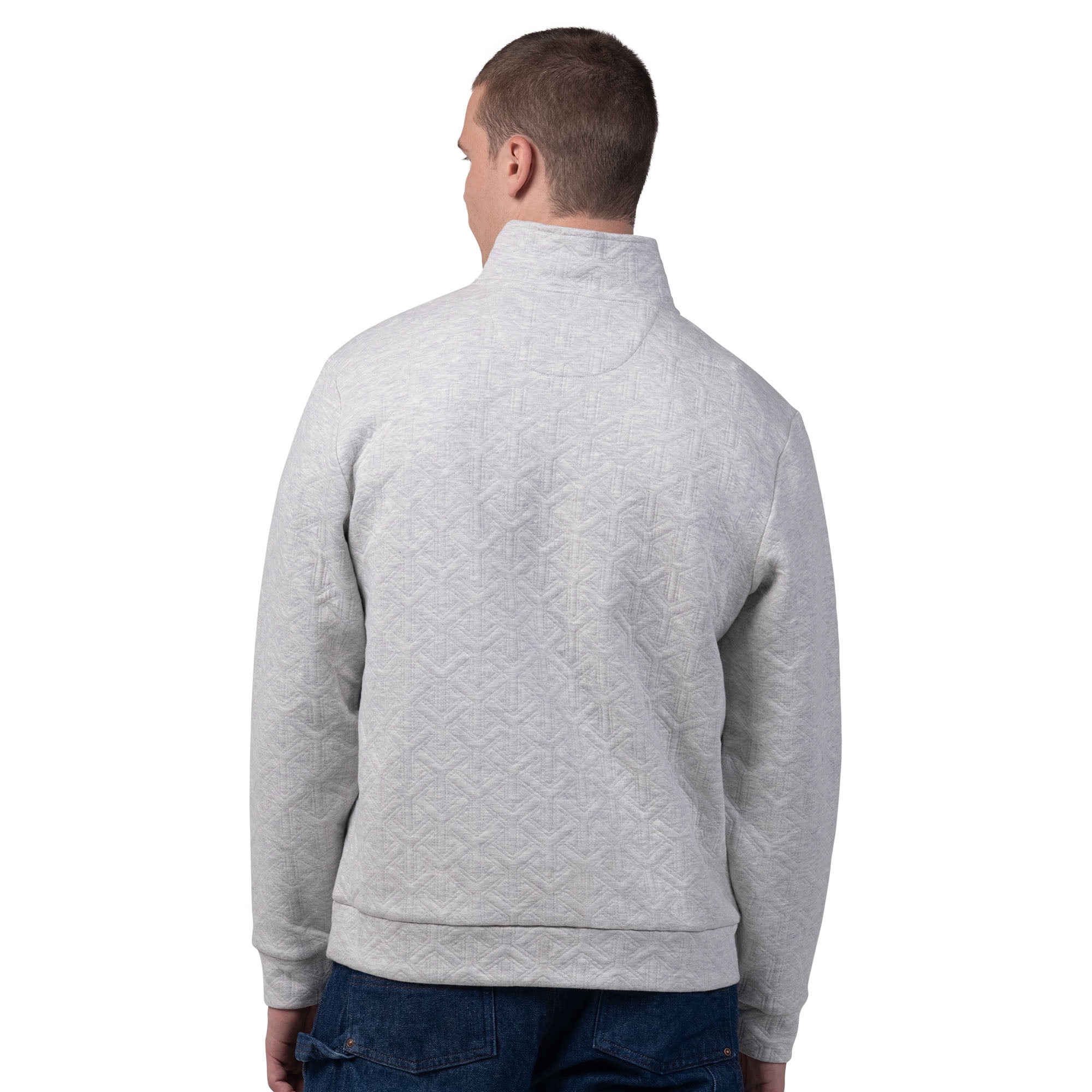 San Francisco 49ers Men's NFL Combine Textured 1/4 Zip Pullover Longsleeve Fleece