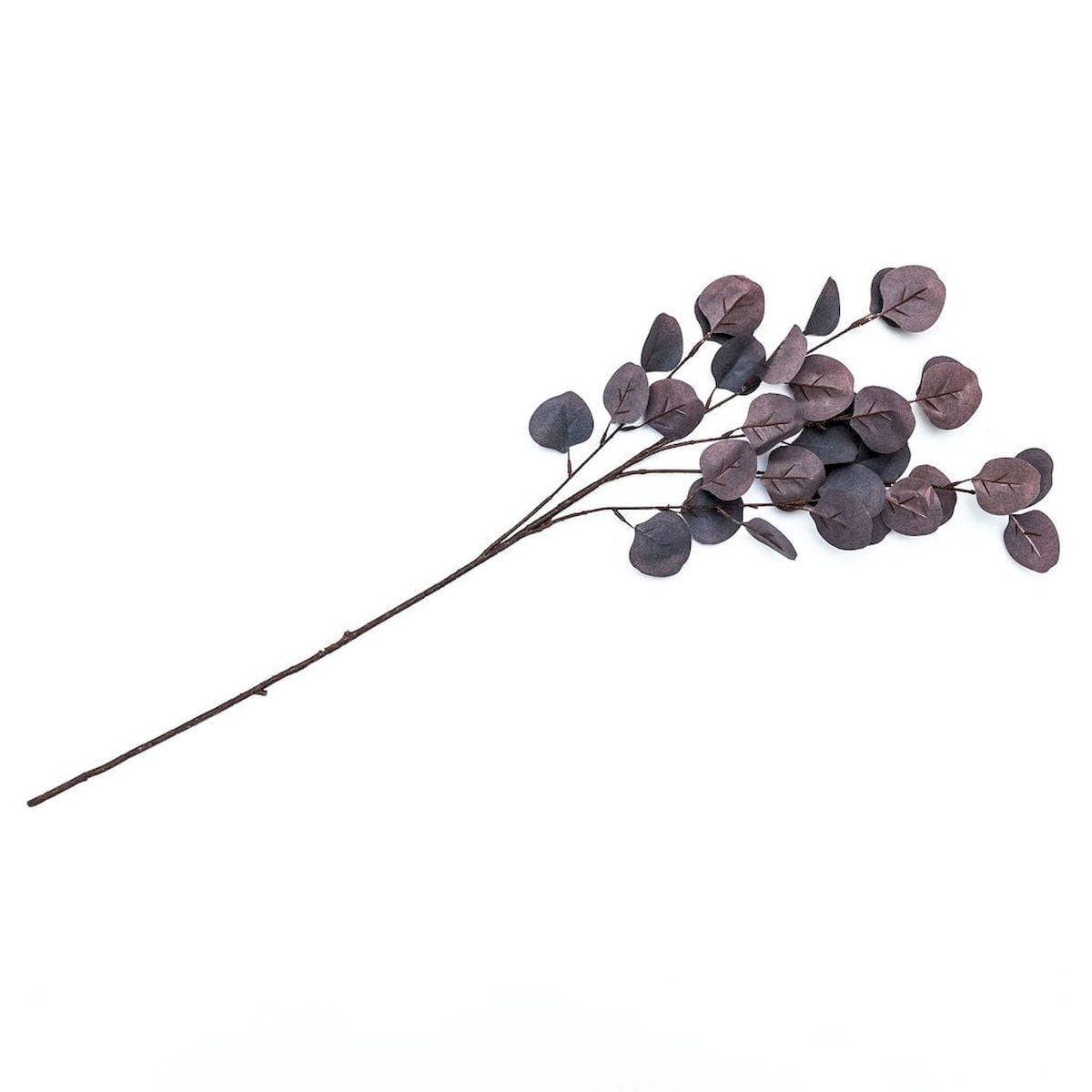 Purple Silver Dollar Eucalyptus Branch Faux Plants And Trees
