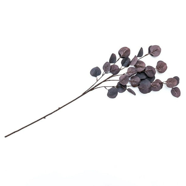 Purple Silver Dollar Eucalyptus Branch Faux Plants And Trees