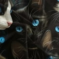 thumbnail image 5 of YJHDM Black Cat Bedding Set Animal Duvet Cover Pillowcase 2/3pcs Luxury Home Textile King/Queen Bed, 5 of 5